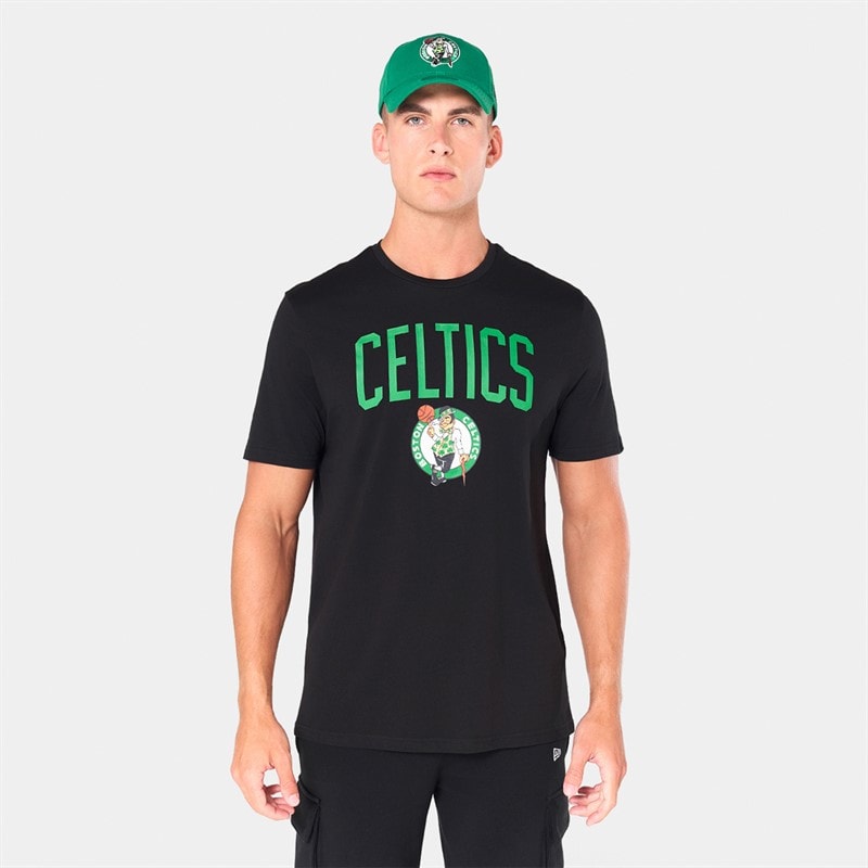 New Era Mens Boston Celtics T-Shirt Black
