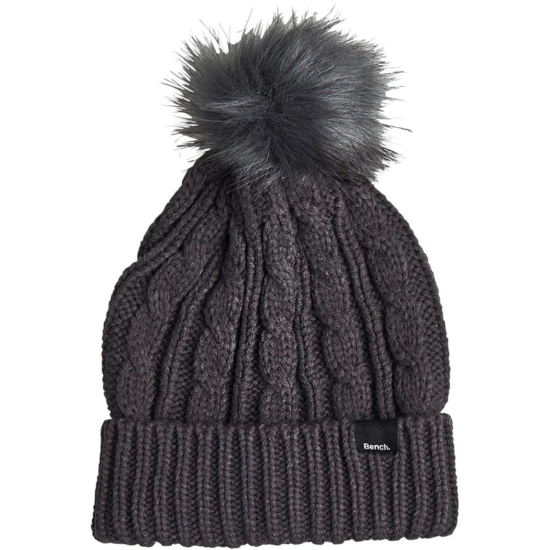 Bench Womens Ivanna Bobble Hat Charcoal