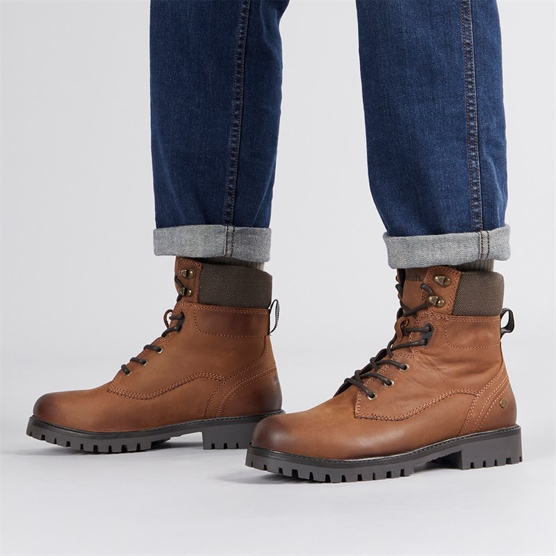 Bench Mens Oldham Aviator Boots Chestnut