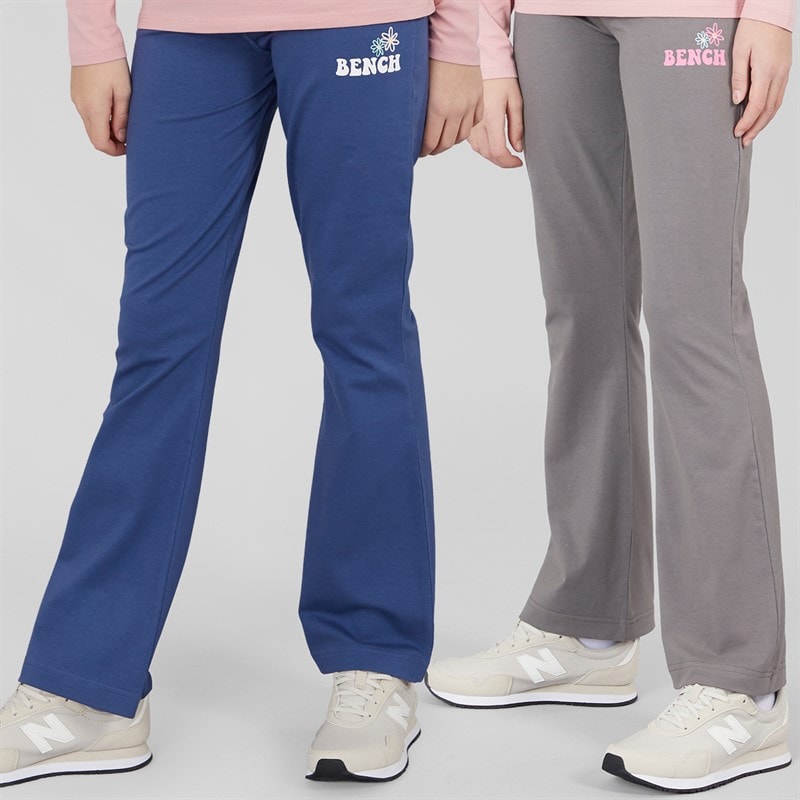 Bench Girls Torva Two Pack Leggings Grey Marl/Navy