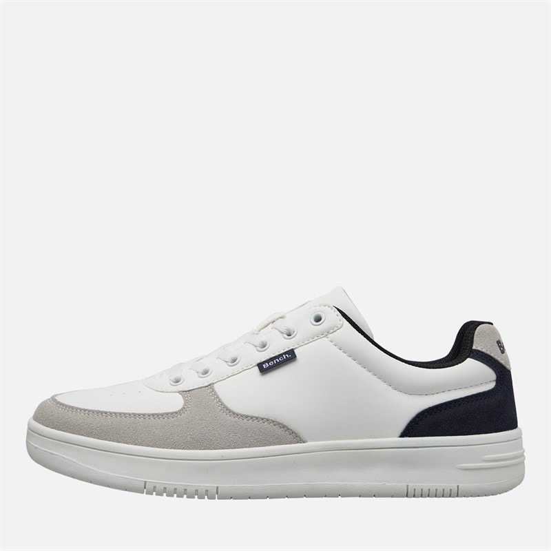 Bench Mens Grainger Trainers Light Grey/Navy