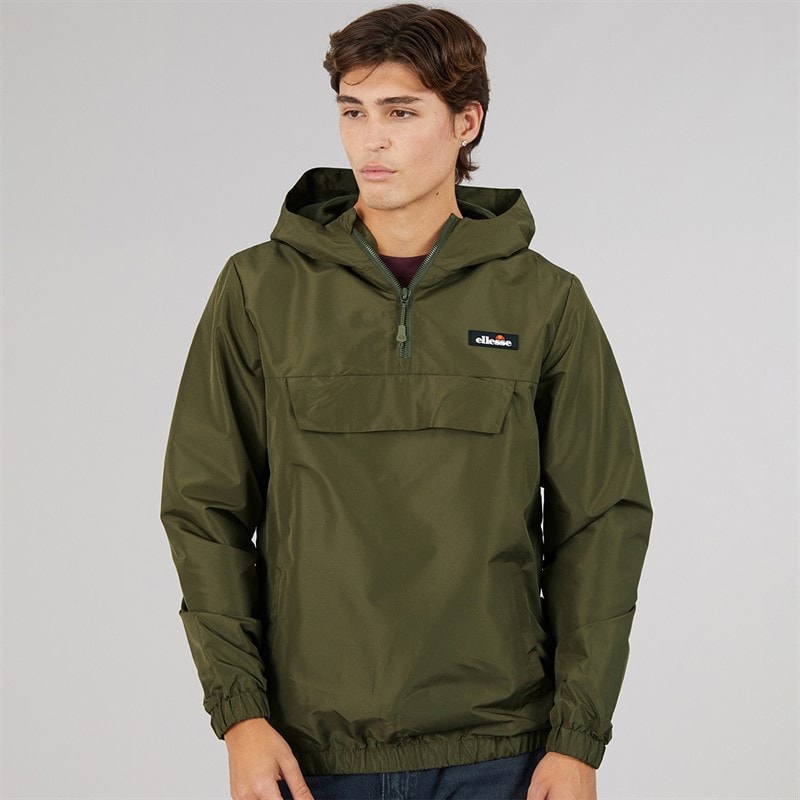 Ellesse Mens Callum Anorak Jacket Khaki