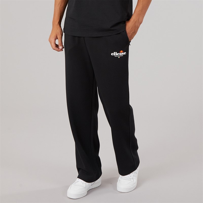 Ellesse Mens Rulle Relaxed Fit Straight Leg Joggers Black