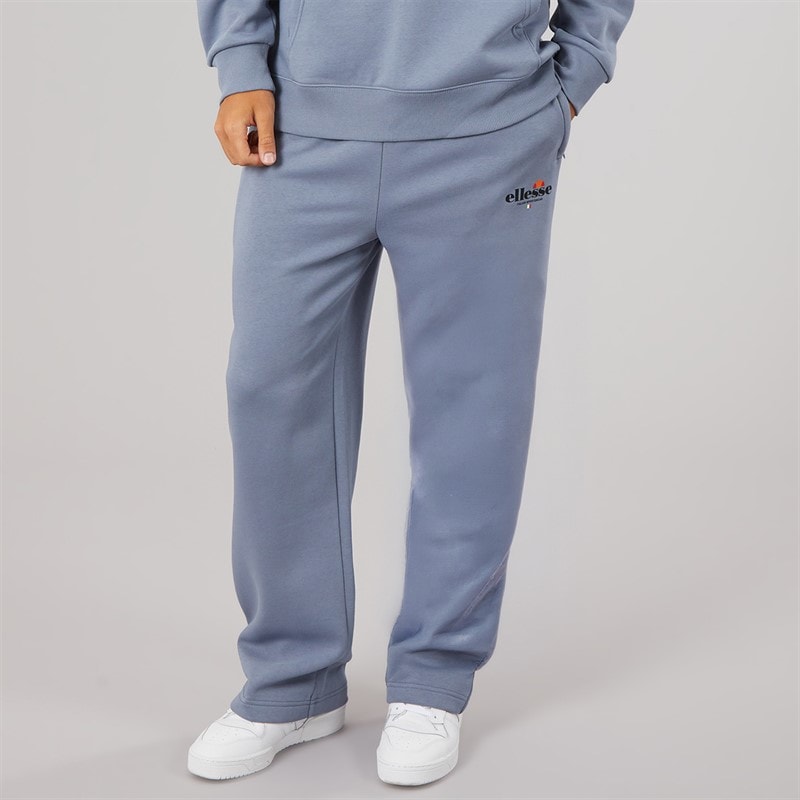 Ellesse Mens Rulle Relaxed Fit Straight Leg Joggers Grey Blue