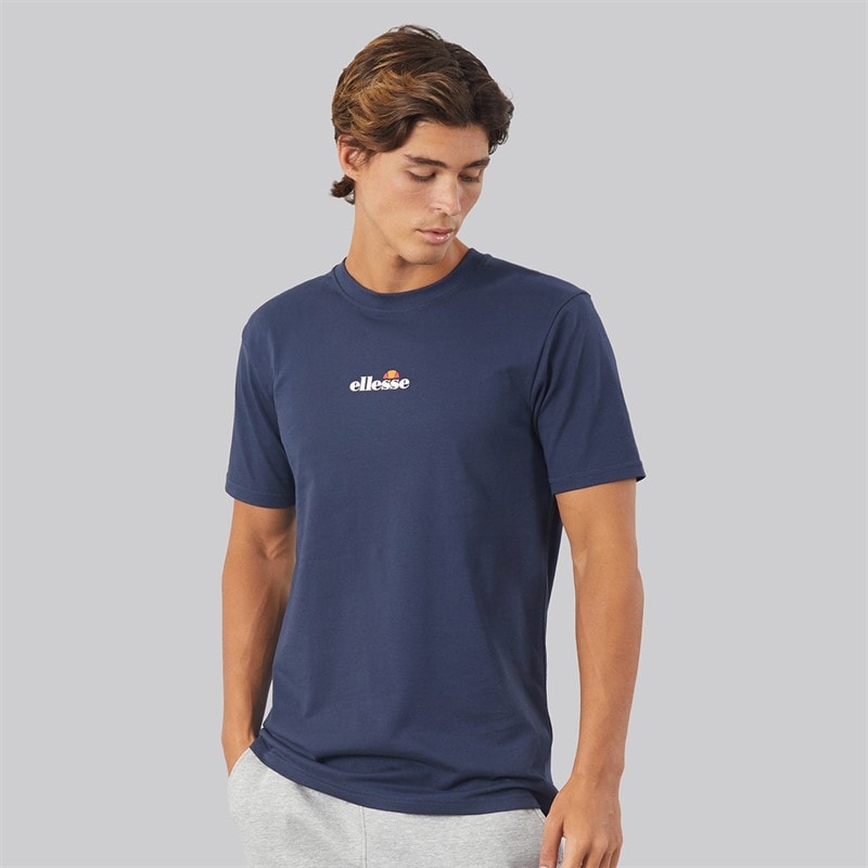 Ellesse Mens Ollio 2 Central Logo T-Shirt Navy