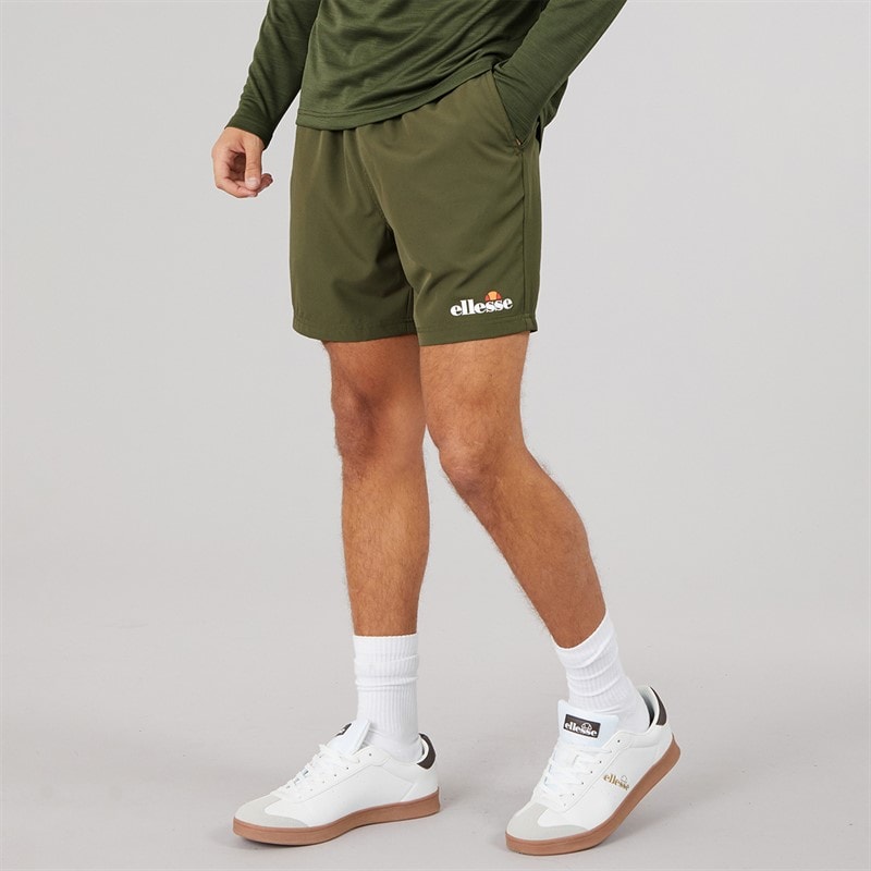 Ellesse Mens Beveth 7 Inch Running Shorts Khaki
