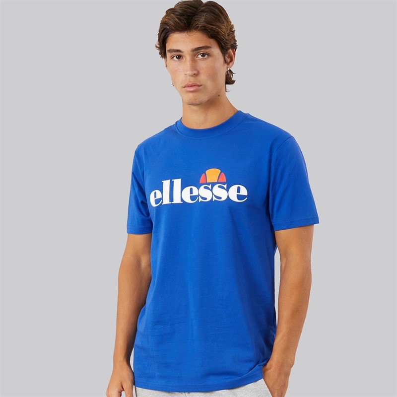 Ellesse Mens Prado 2 Large Logo T-Shirt Cobalt