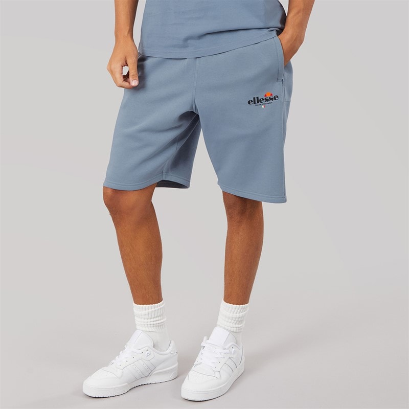 Ellesse Mens Espel Relaxed Fit Shorts Grey Blue
