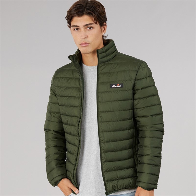 Ellesse Mens Omak Padded Jacket Khaki