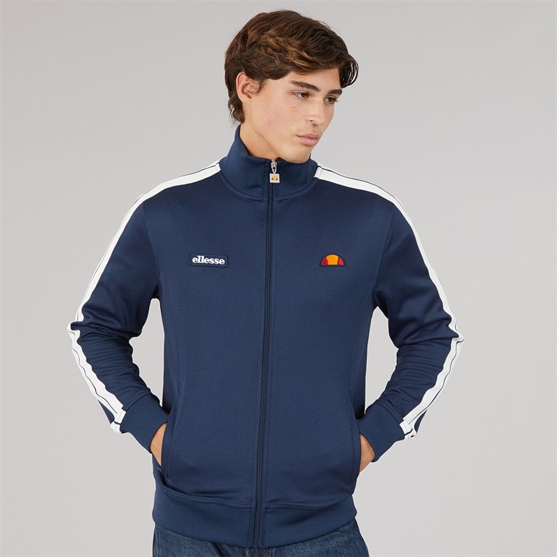Ellesse Mens Giando Full Zip Track Jacket Navy