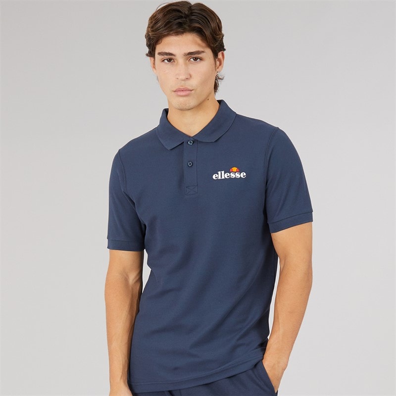 Ellesse Mens Loch Polo Shirt Navy