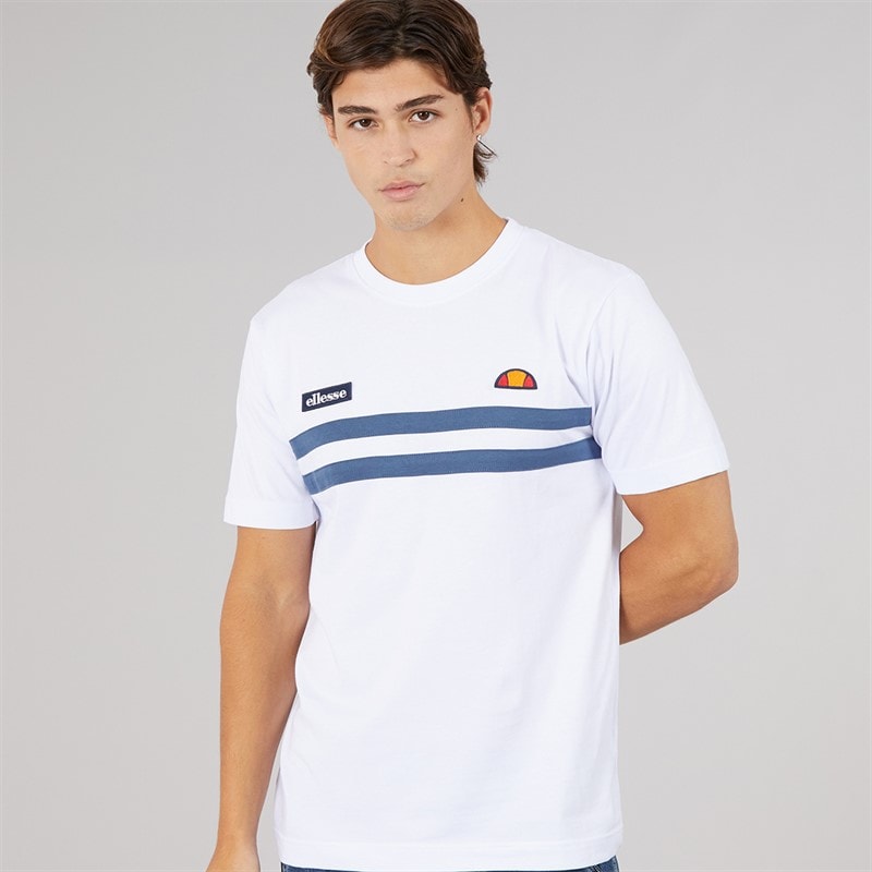 Ellesse Mens Venire T-Shirt White/Blue