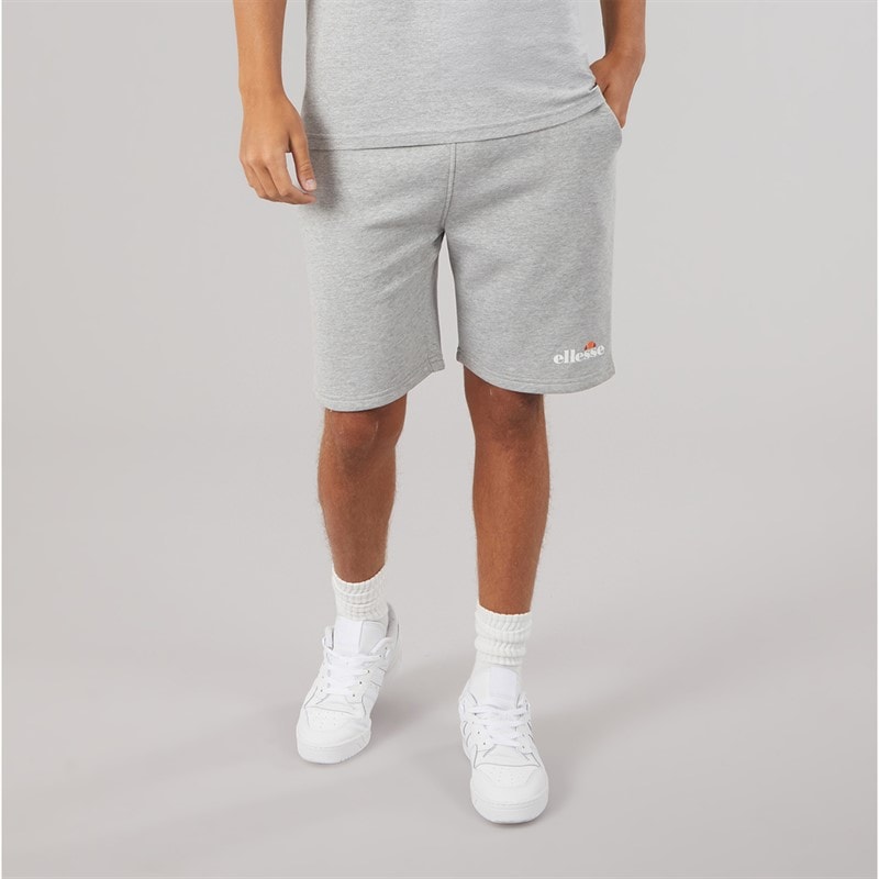 Ellesse Mens Harison 2 Sweat Shorts Light Grey Marl