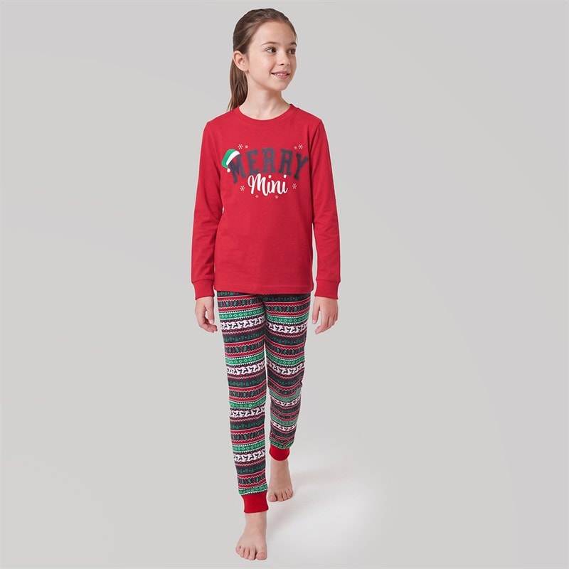 Fluid Girls Christmas Family Pyjama Set Multi