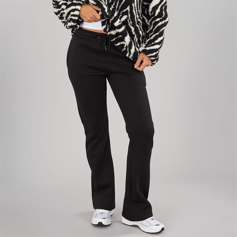 Board Angels Womens Kick Flare Joggers Black