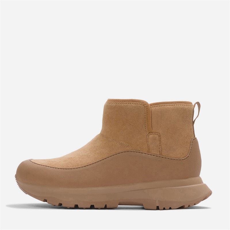 FitFlop Womens Neo D Hyker Warm Suede Pull On Outdoor Mini Boots Desert Tan