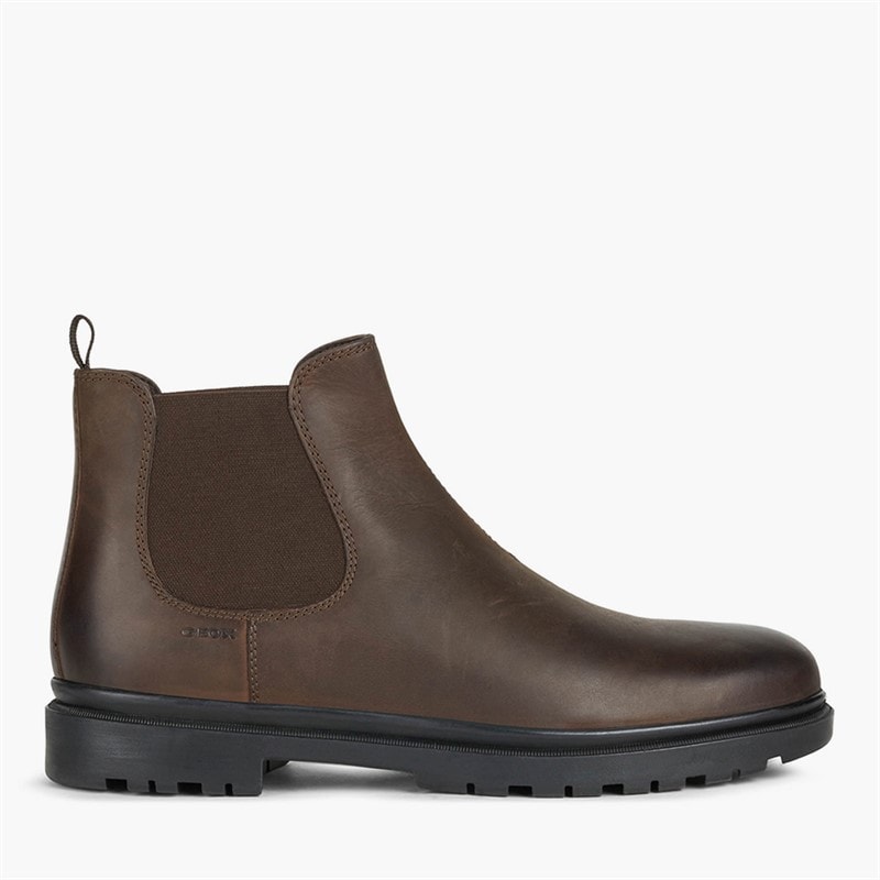 GEOX Mens Andalo Chelsea Boots Coffee
