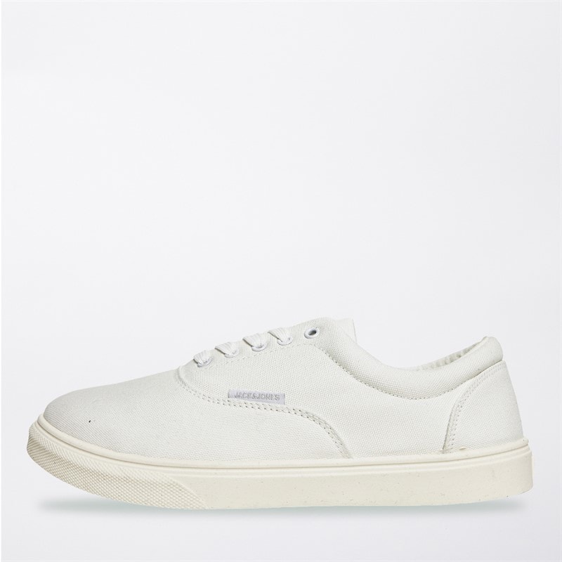 JACK & JONES Mens Richmond Lace Up Trainers Bright White