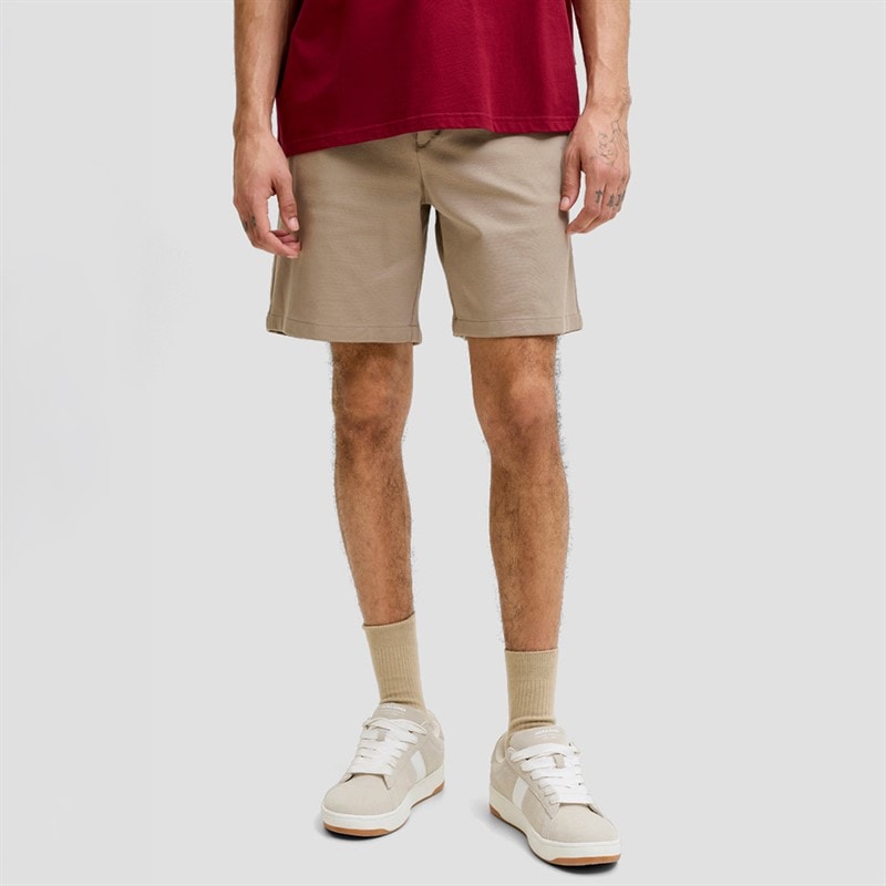 JACK & JONES Mens Stace Neo Jogger Shorts Beige