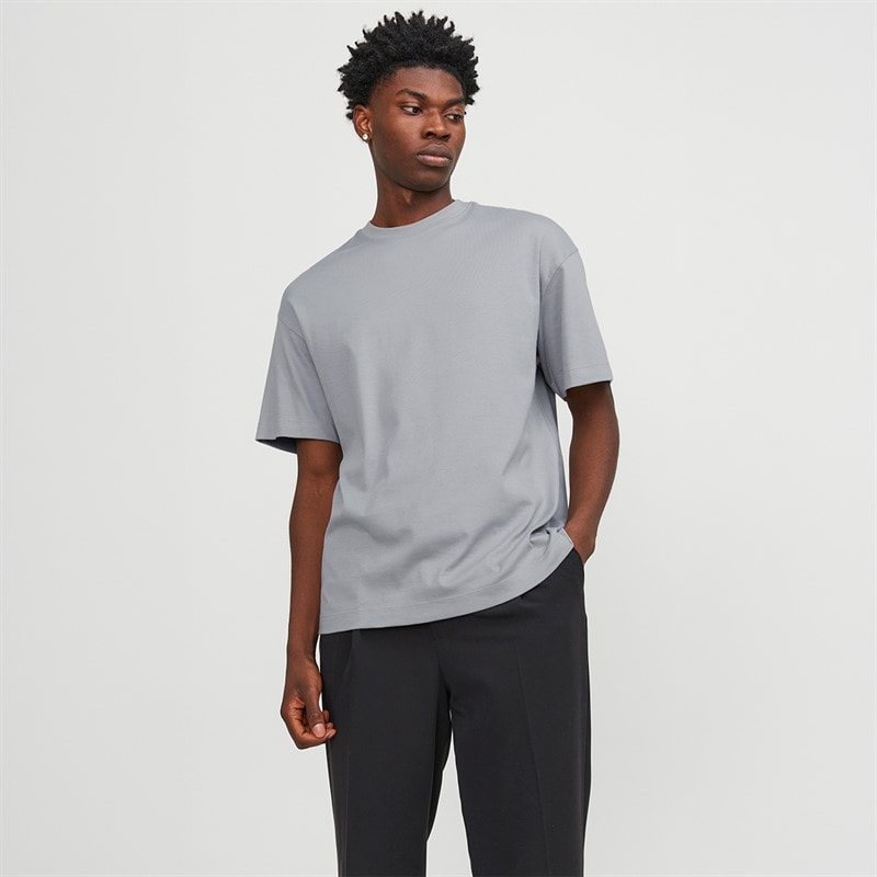 JACK & JONES Mens Urban Edge T-Shirt Ultimate Grey