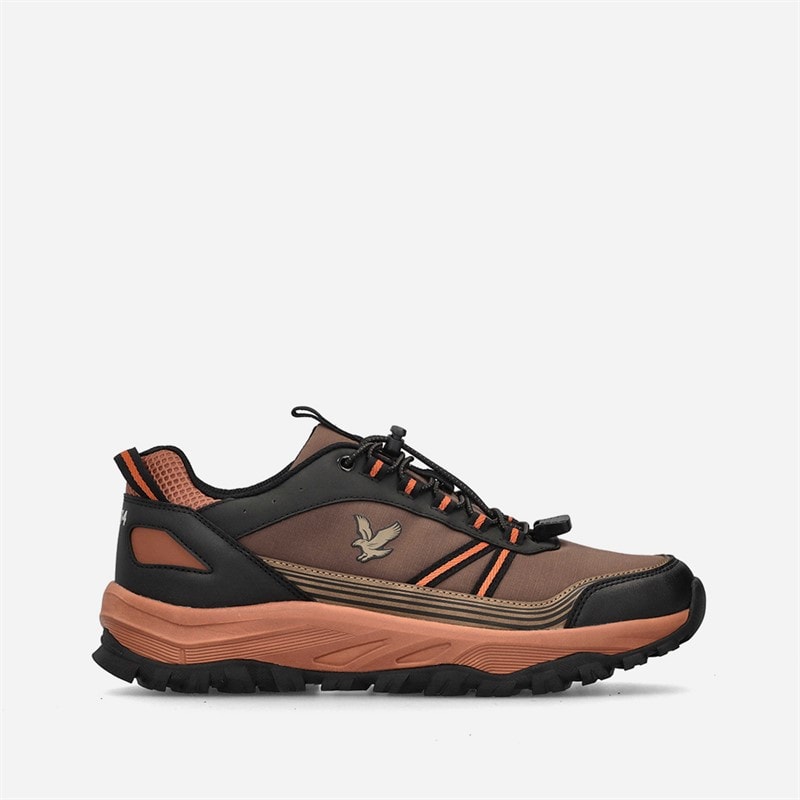 Lyle And Scott Vintage Mens Mintlaw Trainers Brown/Orange