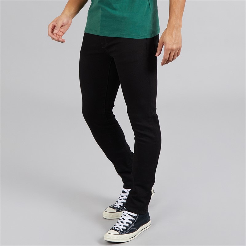 Levi's Mens 510 Skinny Jeans Black Leaf