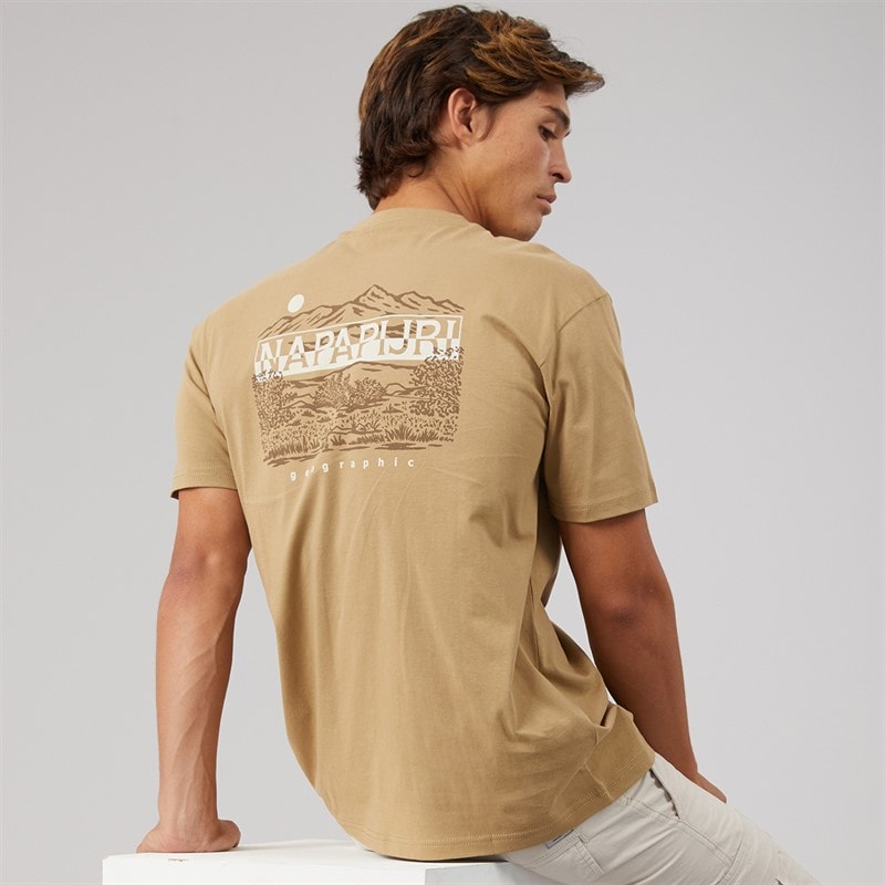 Napapijri Mens Aspect T-Shirt Kelp