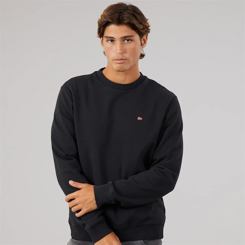 Napapijri Mens Balis Crew Sweatshirt Black