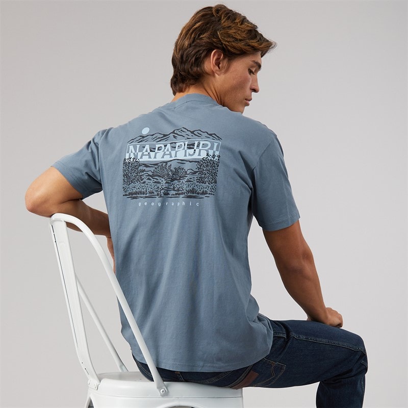 Napapijri Mens Aspect T-Shirt Stormy Wheather