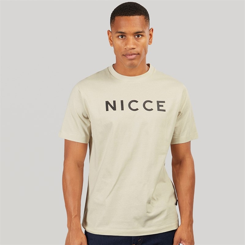 NICCE Mens Denno T-Shirt Light Stone