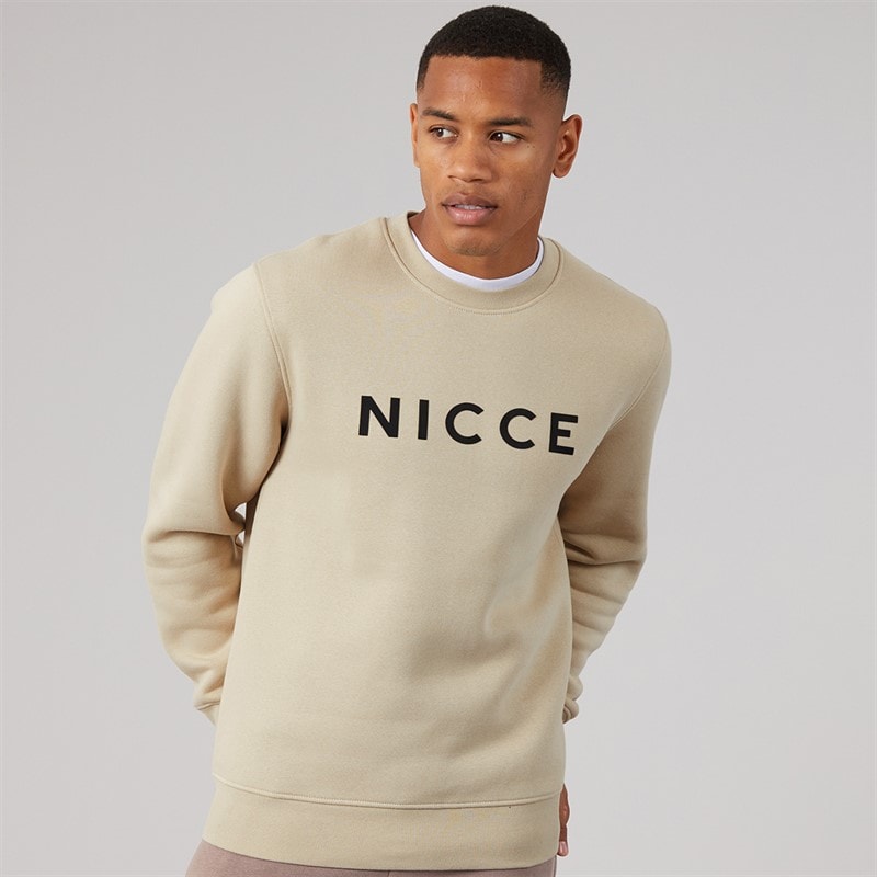NICCE Mens Lormi Sweatshirt Light Stone