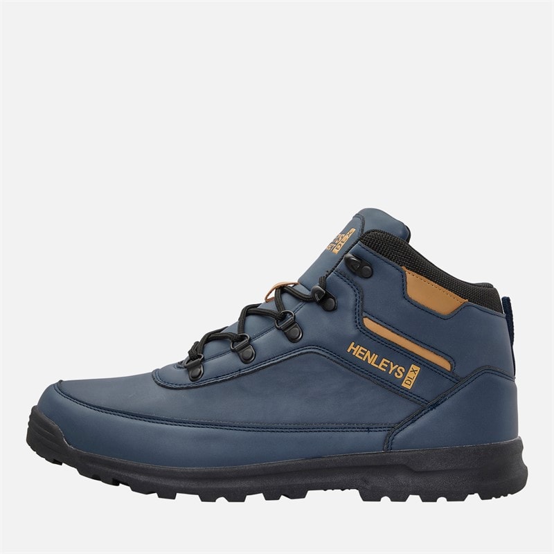 Henleys Mens Travis Boots Navy