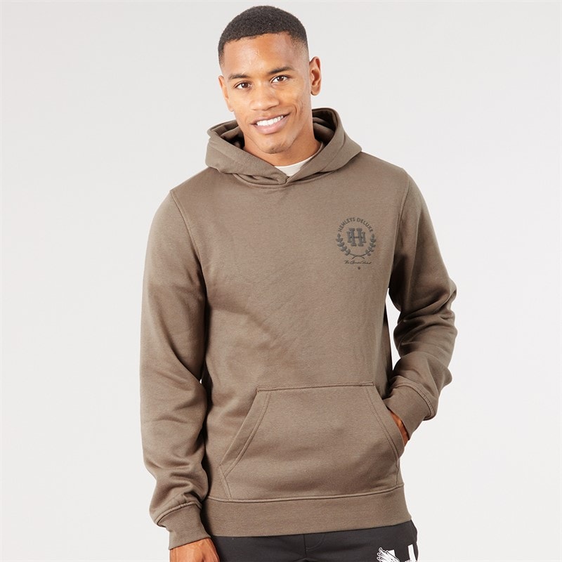 Henleys Mens Alston Hoodie Khaki
