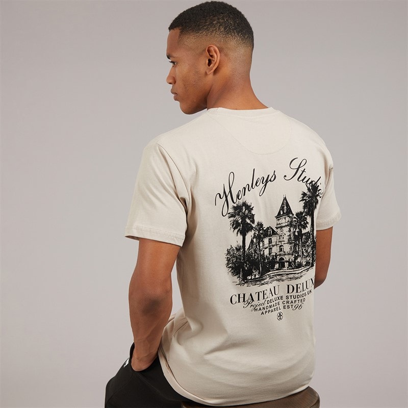 Henleys Mens Chateau T-Shirt Ecru
