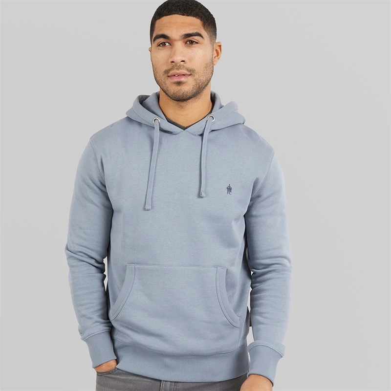 French Connection Mens FC Hoodie Light Blue/Marine