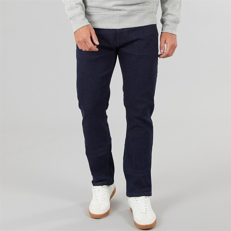 Onfire Mens Straight Fit Denim Jeans Rinse Wash