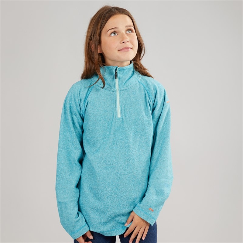 Trespass Girls Meadows 1/2 Zip Fleece Marine