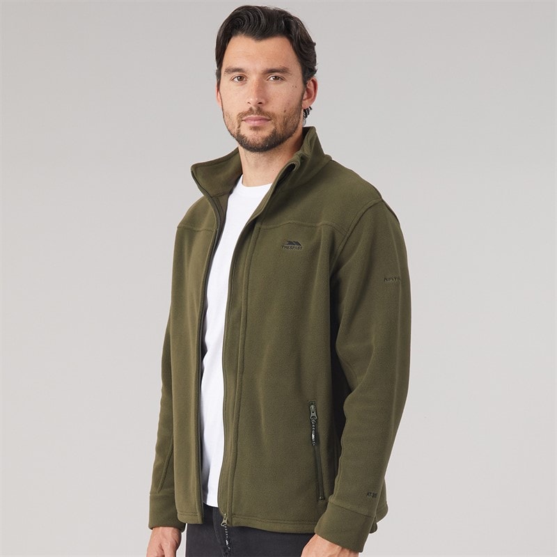 Trespass Mens Bernal Full Zip Fleece Jacket Dark Vine