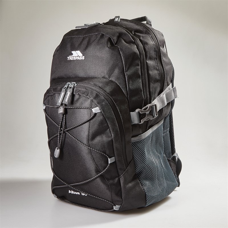 Trespass Albus 30L Rucksack Black/Black
