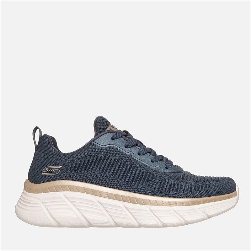 SKECHERS Womens Bobs B Flex Hi Flying High Sneakers Navy