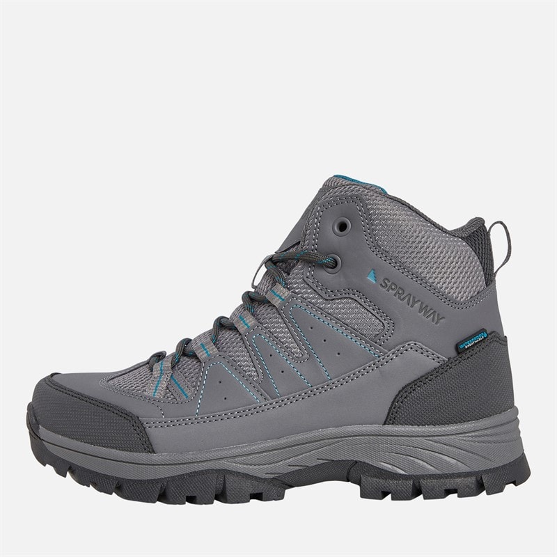 Sprayway Womens WinHill Mid HydroDRY Waterproof Trail Walking Boots Mid Grey