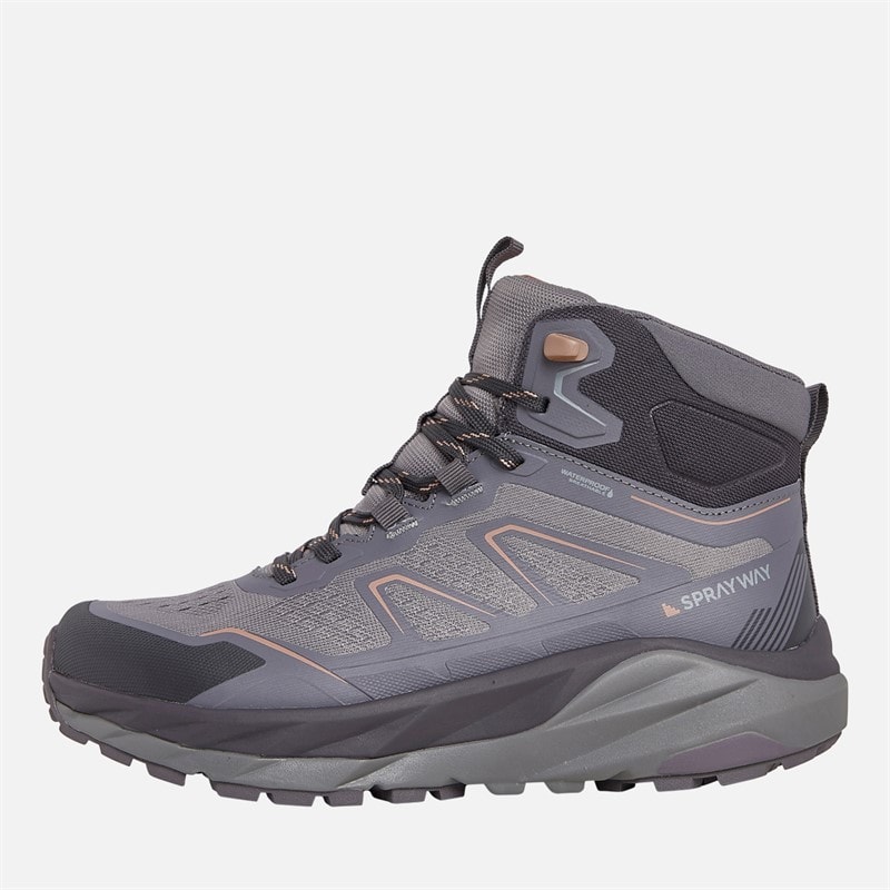 Sprayway Womens Higger 2 Mid HydroDRY Waterproof Trail Walking Boots Dusty Purple