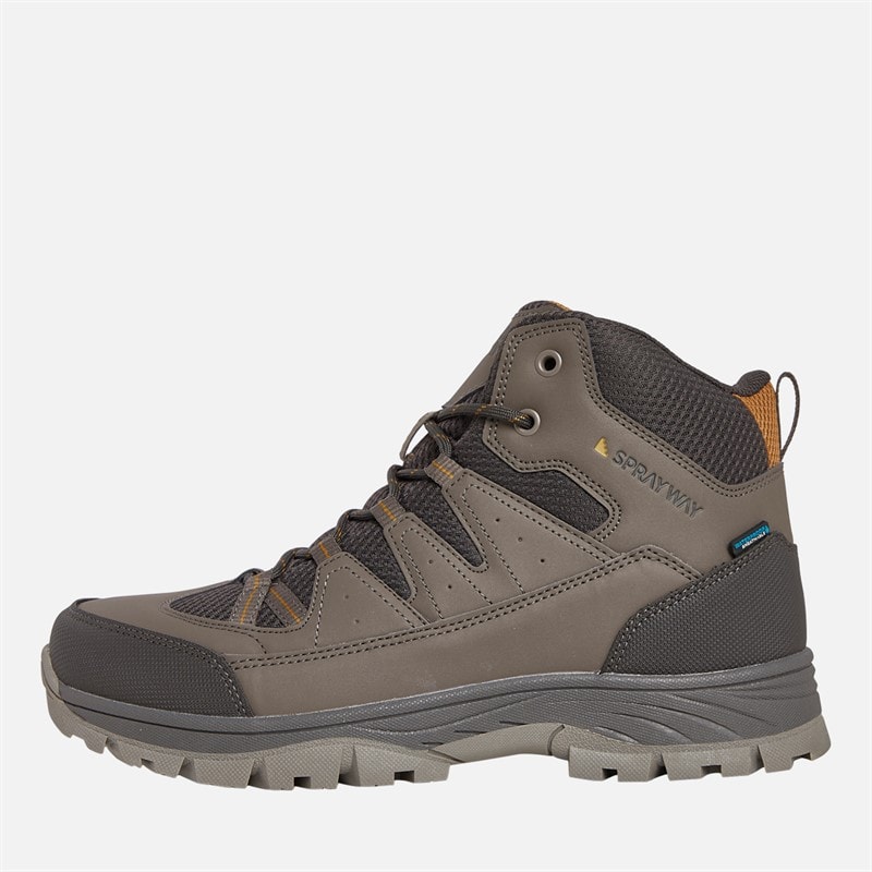 Sprayway Mens WinHill Mid HydroDRY Waterproof Trail Walking Boots Brown/Desert Palm