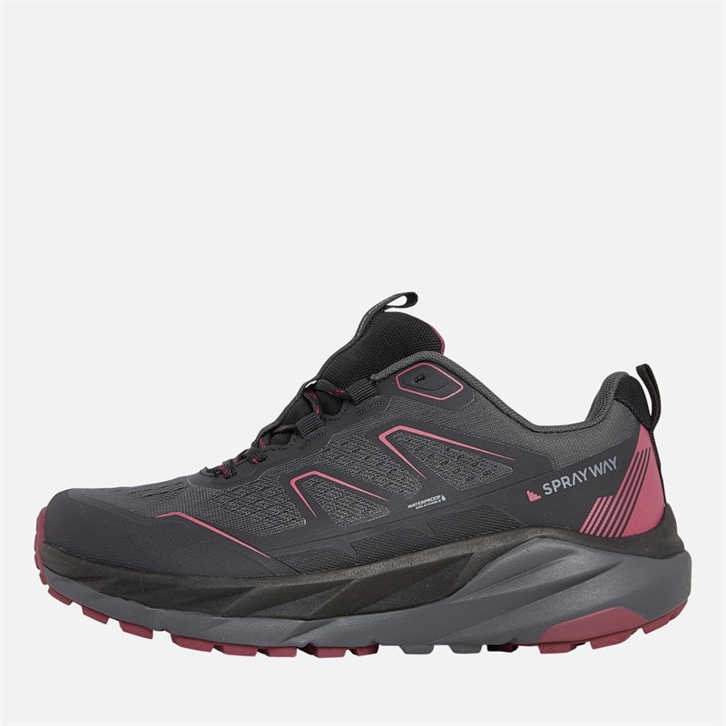 Sprayway Womens Higger 2 HydroDRY Waterproof Trail Walking Shoes Black/Purple