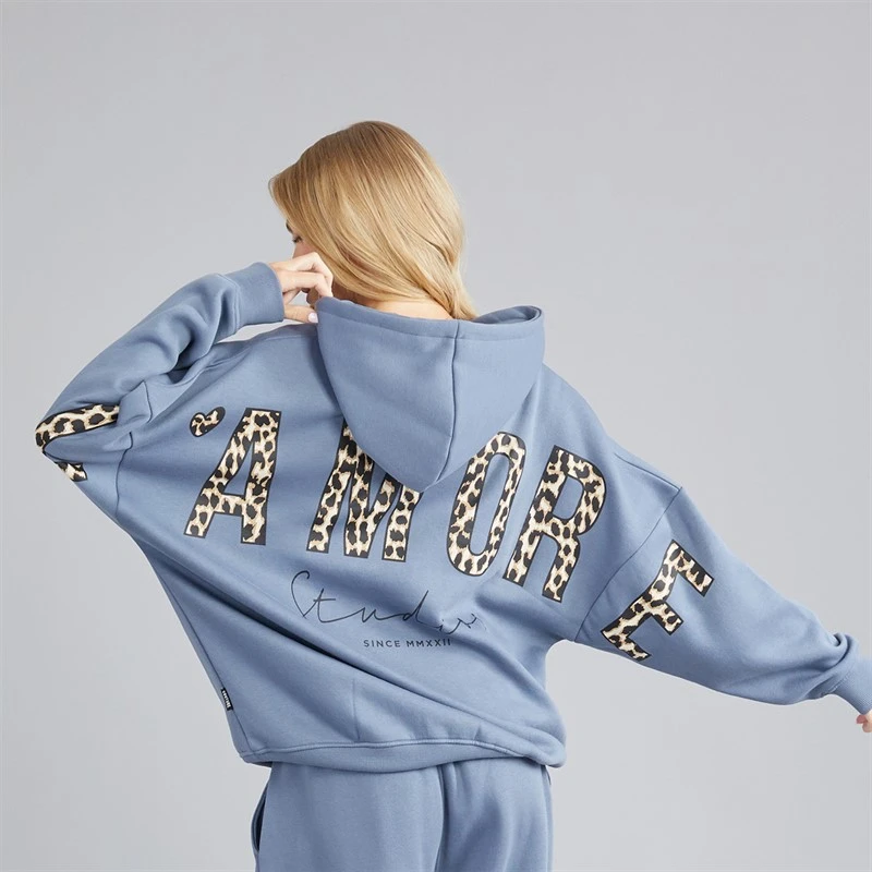 L'amore Couture Womens Halia Hoodie Slate