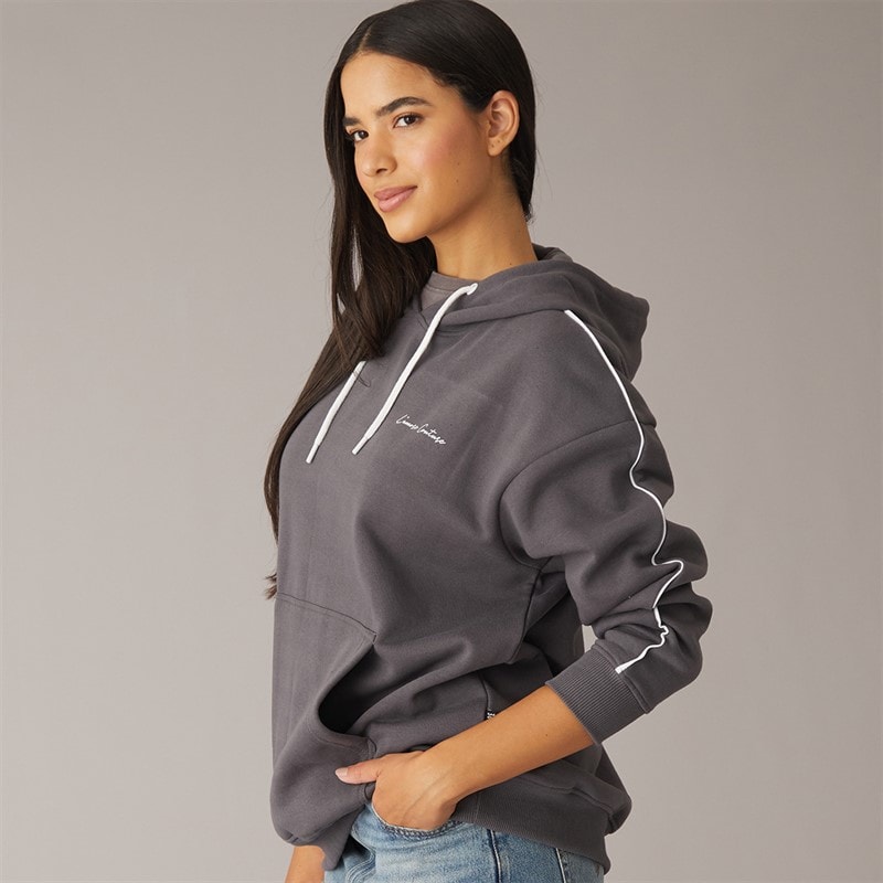 L'amore Couture Womens Kaida Hoodie Charcoal