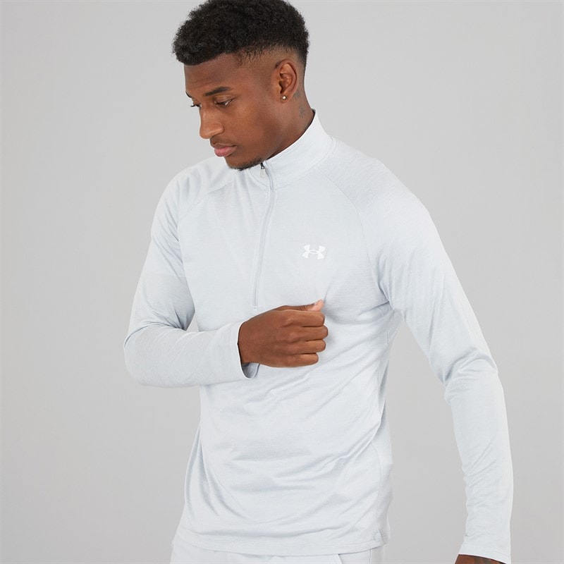 Under Armour Mens UA Tech 2.0 1/2 Zip Halo Grey