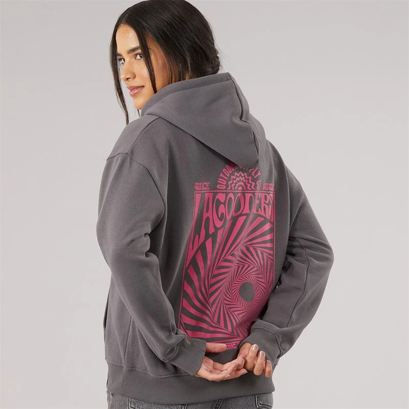 Lagooners Womens Windrow Hoodie Charcoal