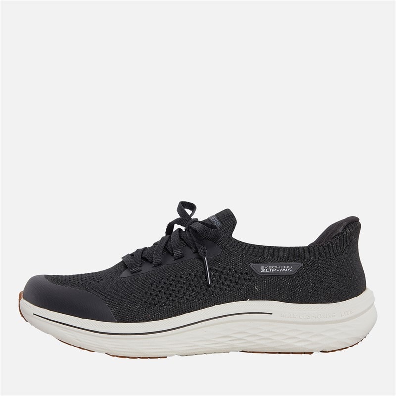 SKECHERS Womens Slip-Ins Max Cushioning Lite Aura Quinn Trainers Black/White