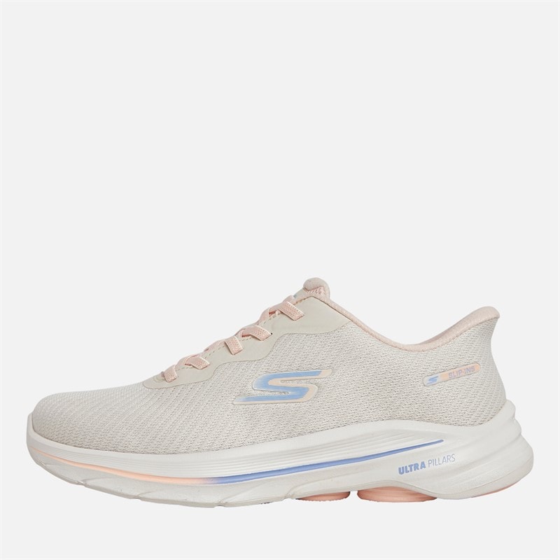 SKECHERS Womens Skechers Slip-Ins Go Walk 8 Nadia Trainers Natural